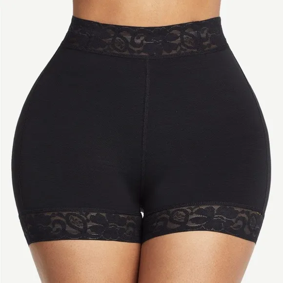 High Waist Lace Silicone Shorts Daily Use Shapewear Underwear Compression