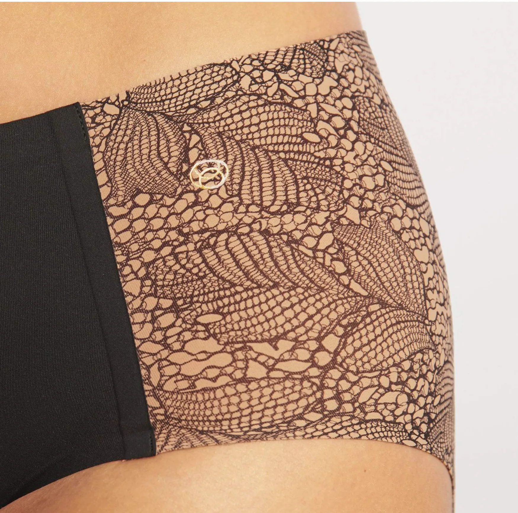 High-Waisted Retro Bikini (Digital Lace)