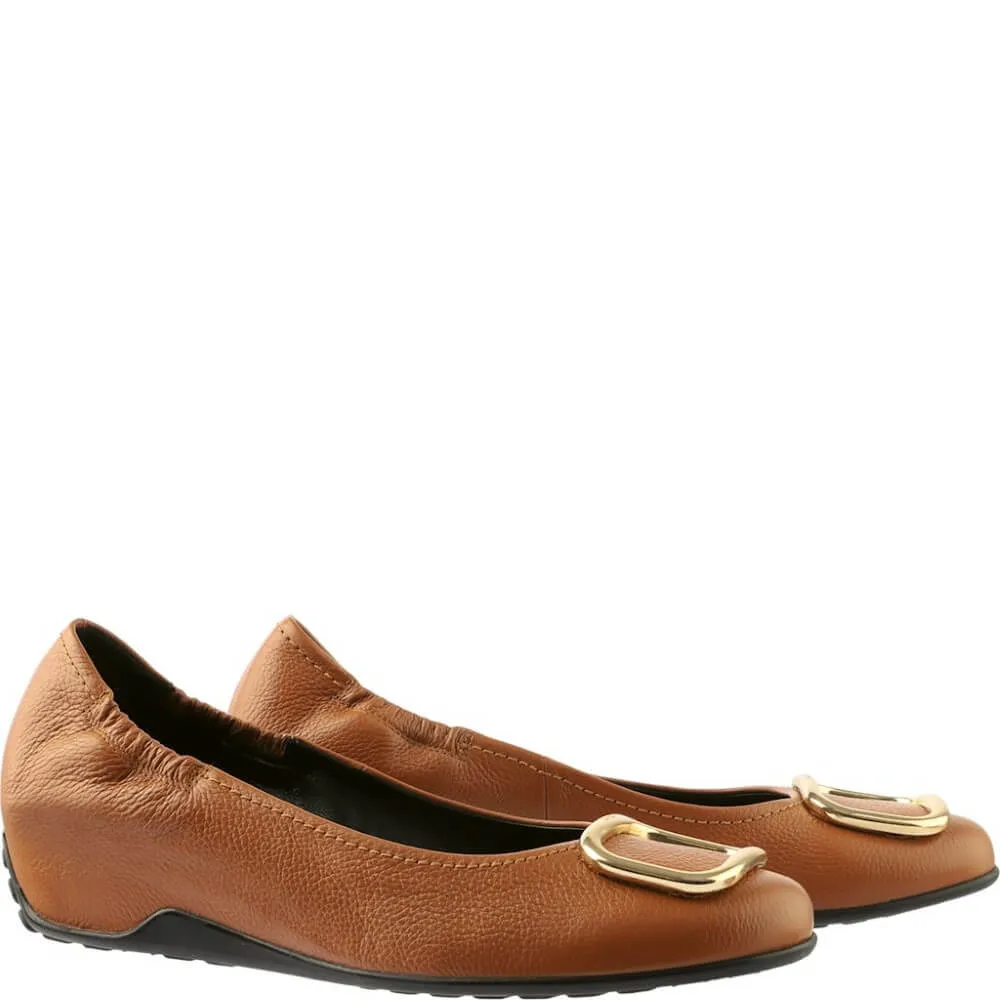 Hogl Niki Ballerinas 10 3723-COGNAC