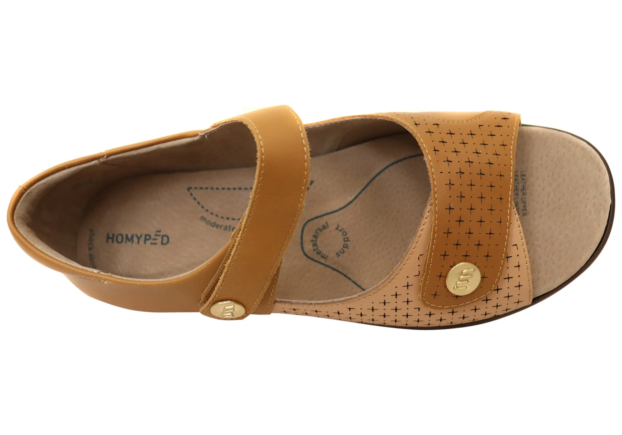 Homyped Dream Womens Extra Wide Supportive Orthotic Friendly Sandals