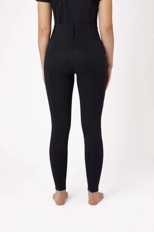 Horze Lucinda Full Grip Ladies Tights Very Dark Blue