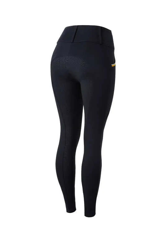 Horze Lucinda Full Grip Ladies Tights Very Dark Blue