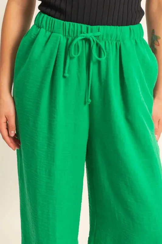 HYFVE Elasticized Waist Wide Leg Pants