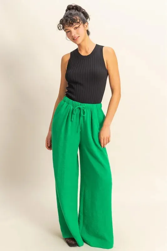 HYFVE Elasticized Waist Wide Leg Pants