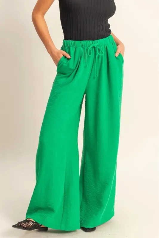 HYFVE Elasticized Waist Wide Leg Pants