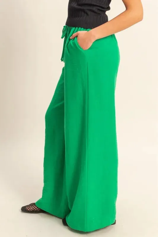 HYFVE Elasticized Waist Wide Leg Pants