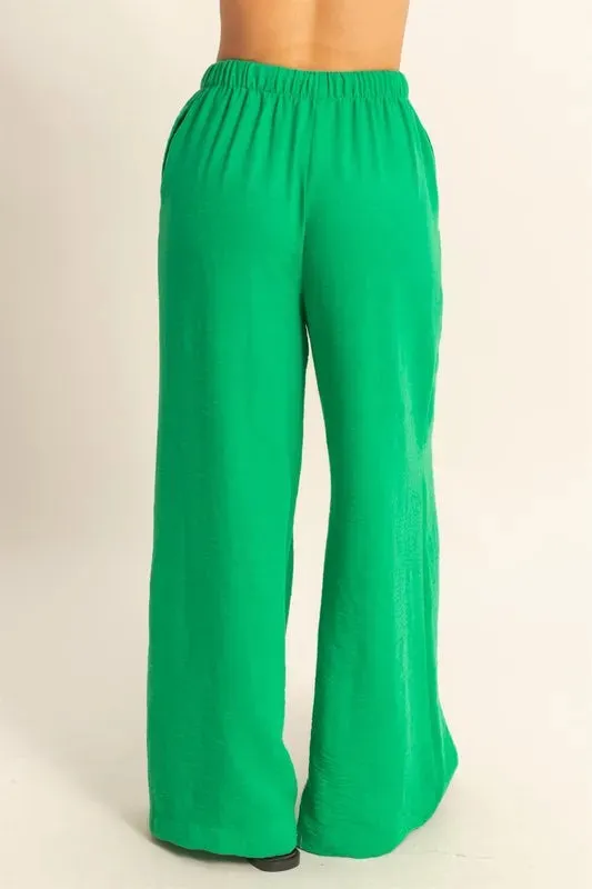 HYFVE Elasticized Waist Wide Leg Pants