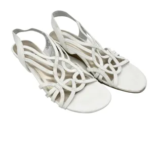 Impo Raya Flex Sandals Womens Size 8.5M White Strappy 1.5in Heels