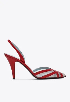 Impudance 90 Leather Slingback Sandals