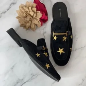 INC Black Blazestar Gannie2 Mules/Slides 12M
