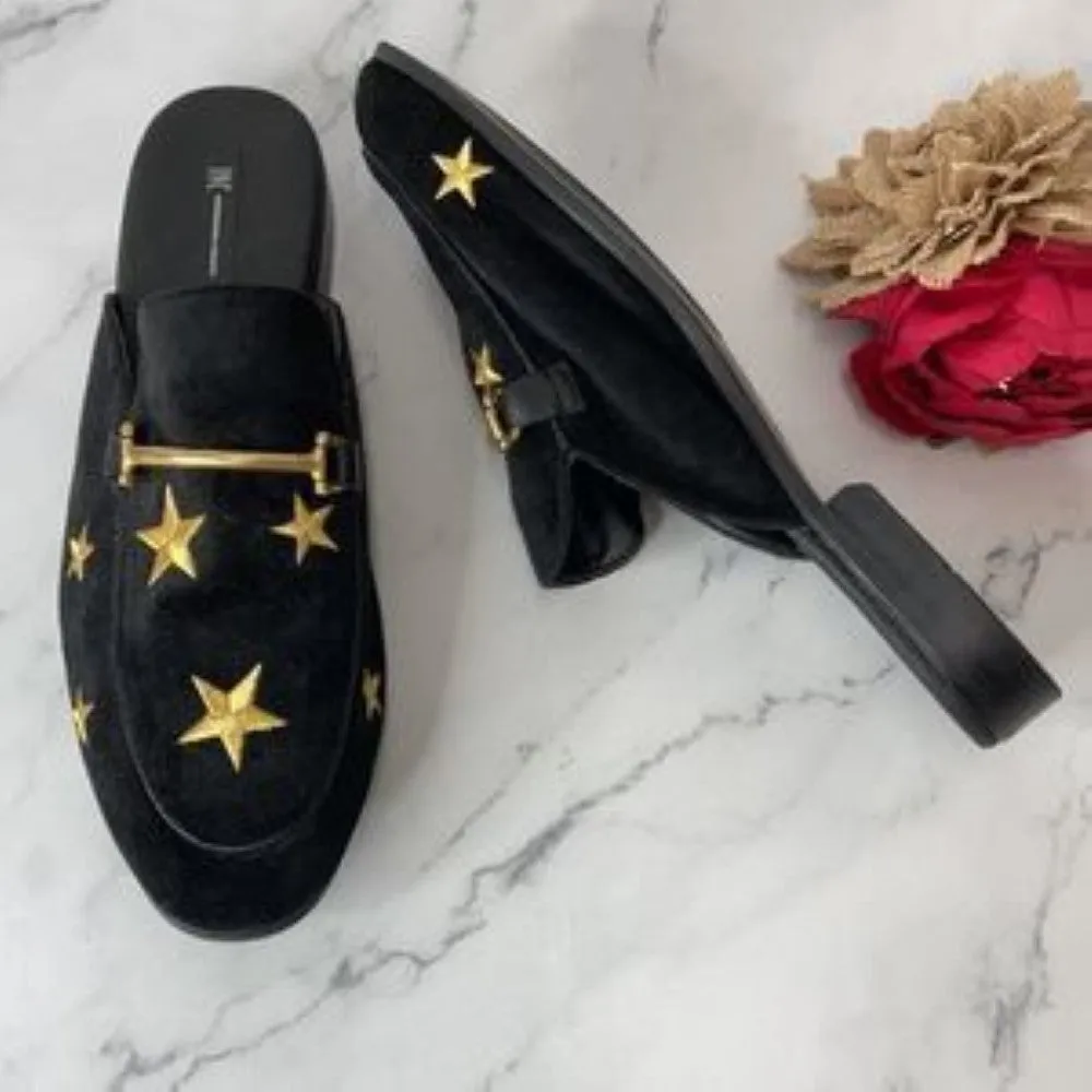 INC Black Blazestar Gannie2 Mules/Slides 12M