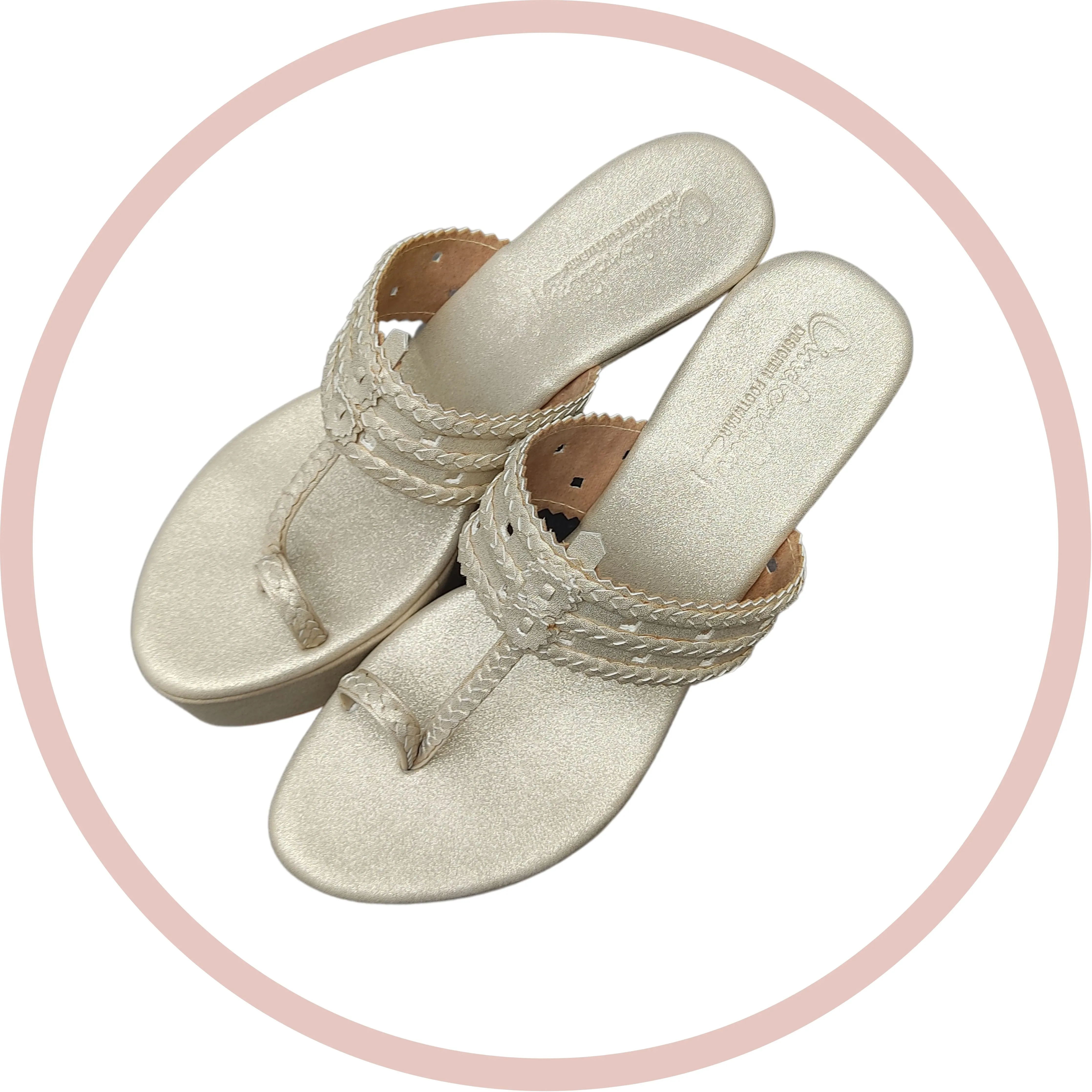 IVORY KOLHAPURI 5'' WEDGES