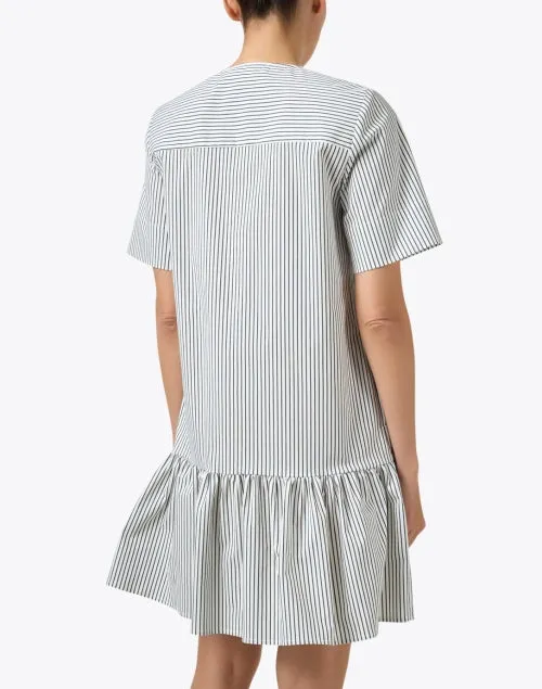 Jane Black and White Striped Dress