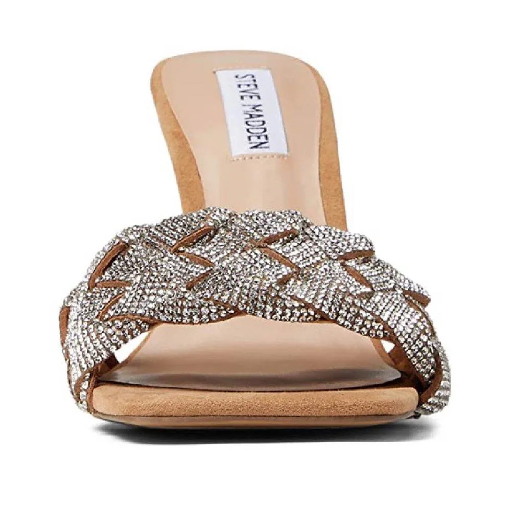 Jazlin Rhinestone Braided Heels