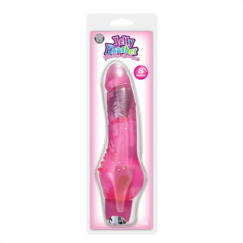 Jelly Rancher 8" Vibrating Massager - Pink