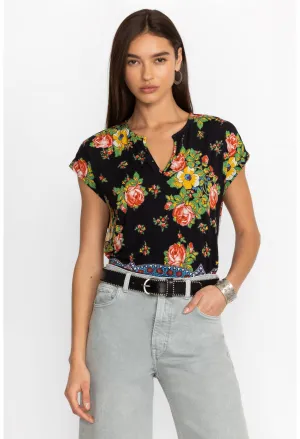 Johnny Was Spark Dolman V-Neck Tee