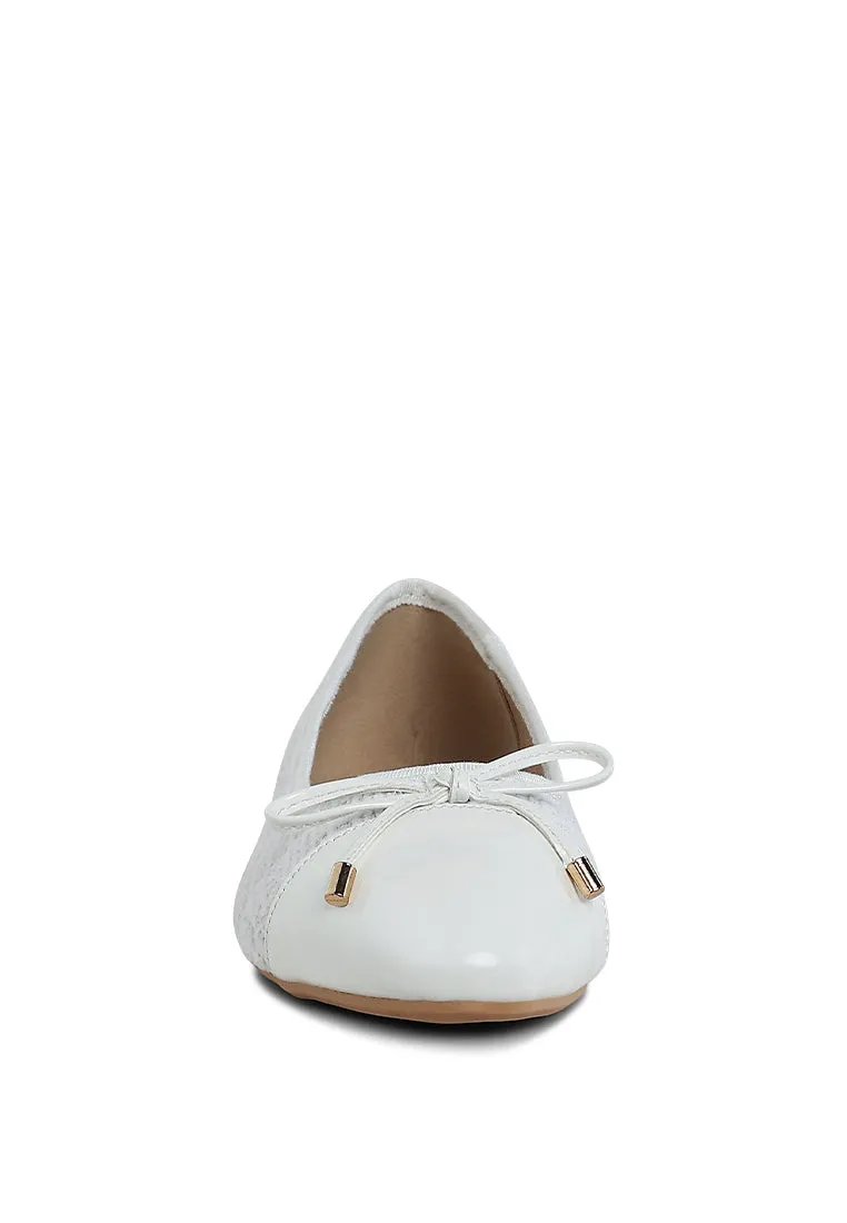 Junpey Plaid Tweed Ballet Flats By Ruw