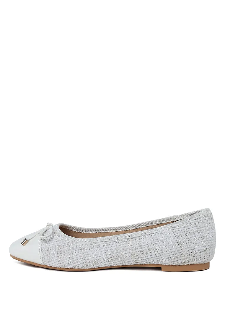 Junpey Plaid Tweed Ballet Flats By Ruw
