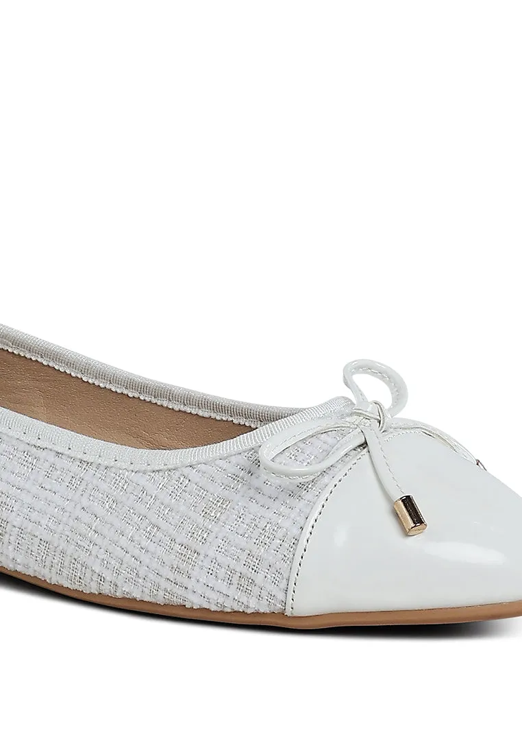 Junpey Plaid Tweed Ballet Flats By Ruw