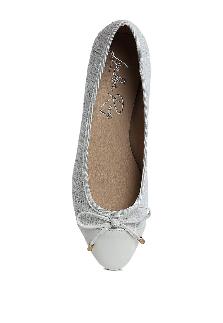 Junpey Plaid Tweed Ballet Flats By Ruw