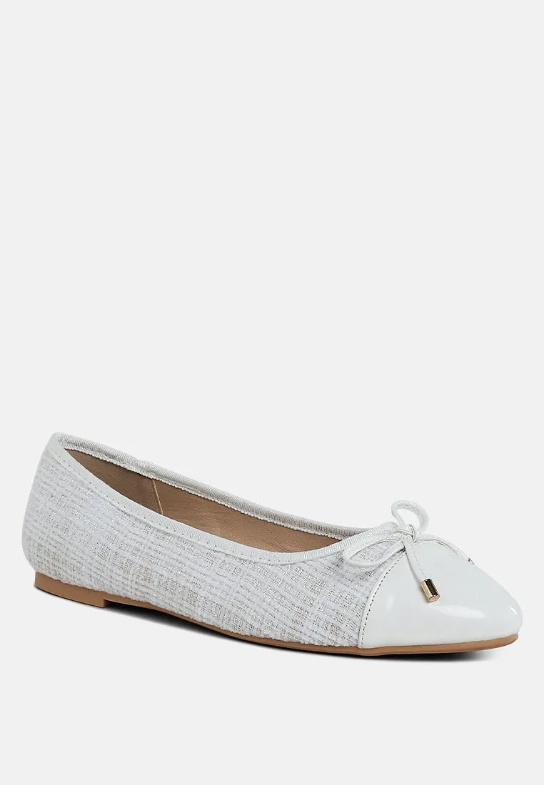 Junpey Plaid Tweed Ballet Flats By Ruw