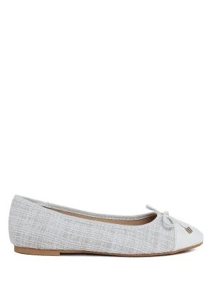 Junpey Plaid Tweed Ballet Flats By Ruw