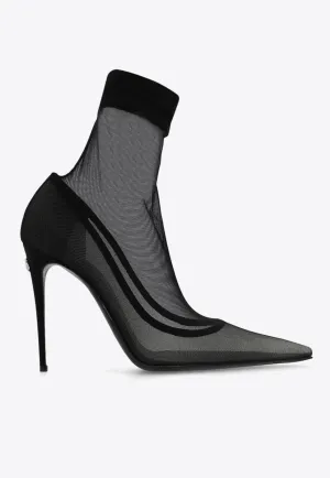 Kim 105 Sheer Sock Ankle Boots