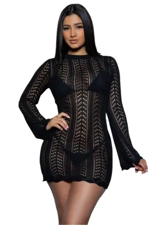 Kinsley Crochet Mini Dress