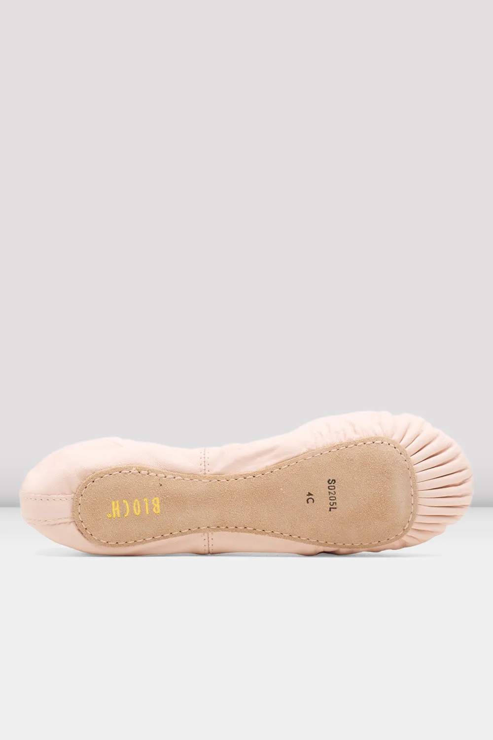 Ladies Dansoft Leather Ballet Shoes