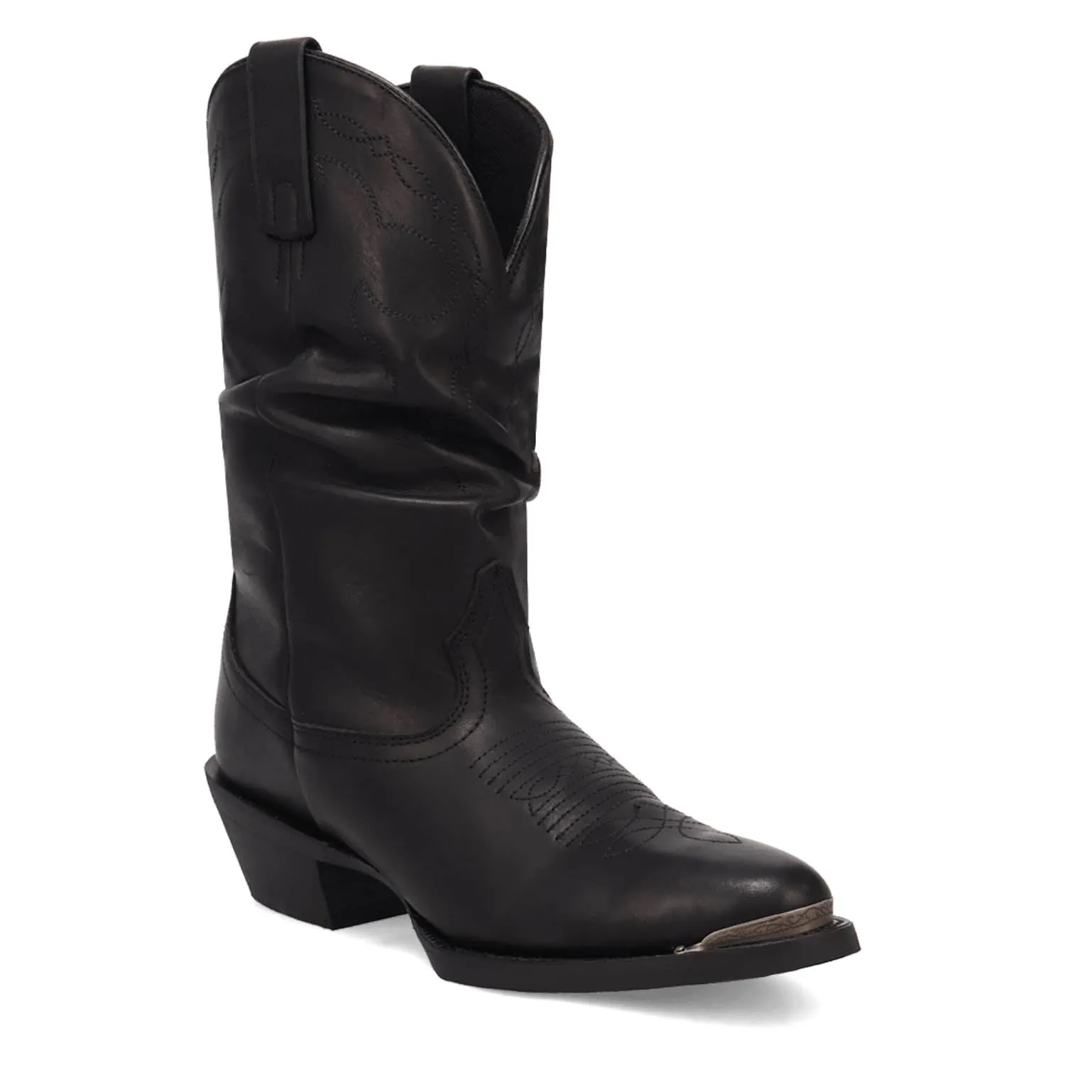 Laredo Womens Lazy River Black Leather Cowboy Boots