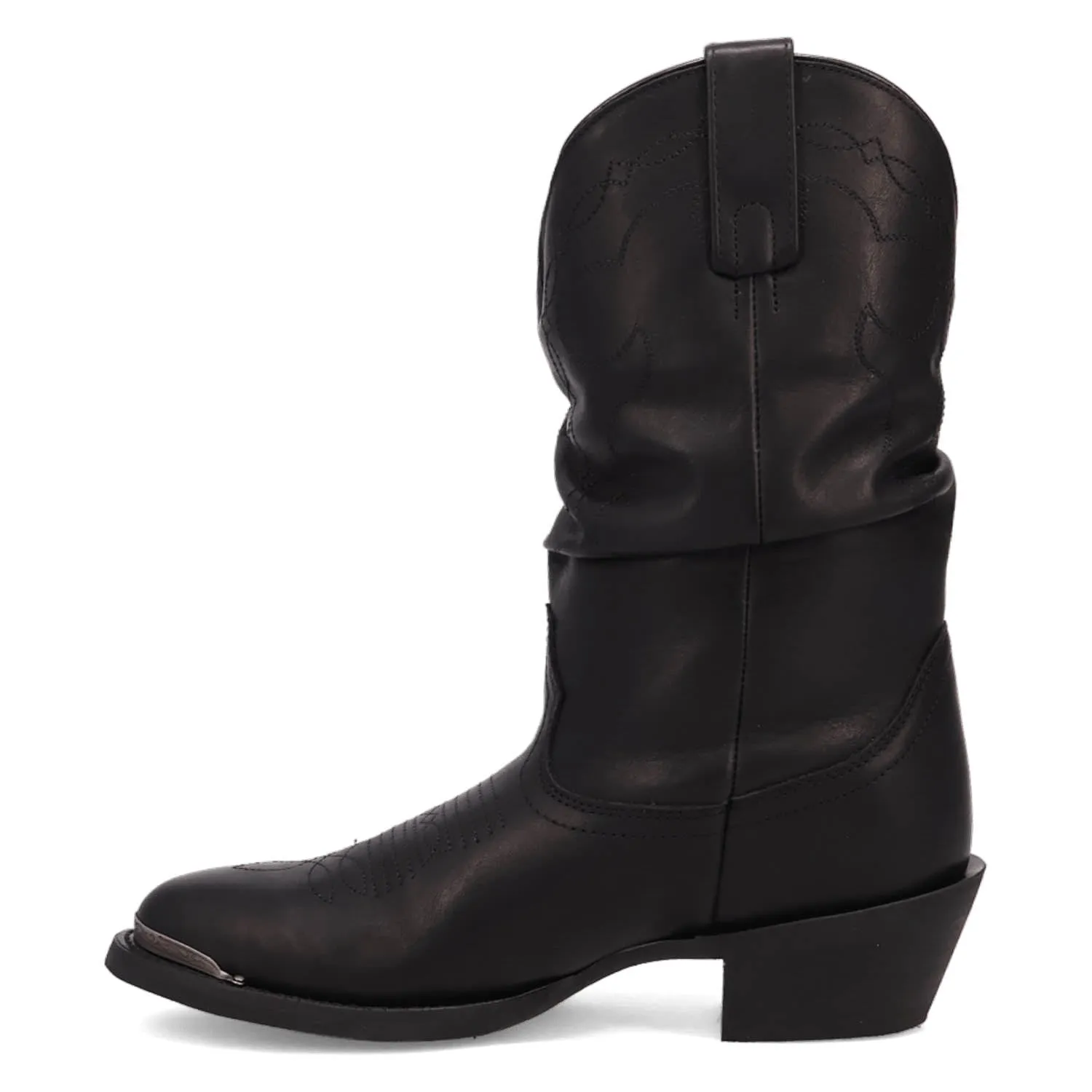 Laredo Womens Lazy River Black Leather Cowboy Boots