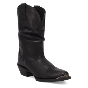 Laredo Womens Lazy River Black Leather Cowboy Boots