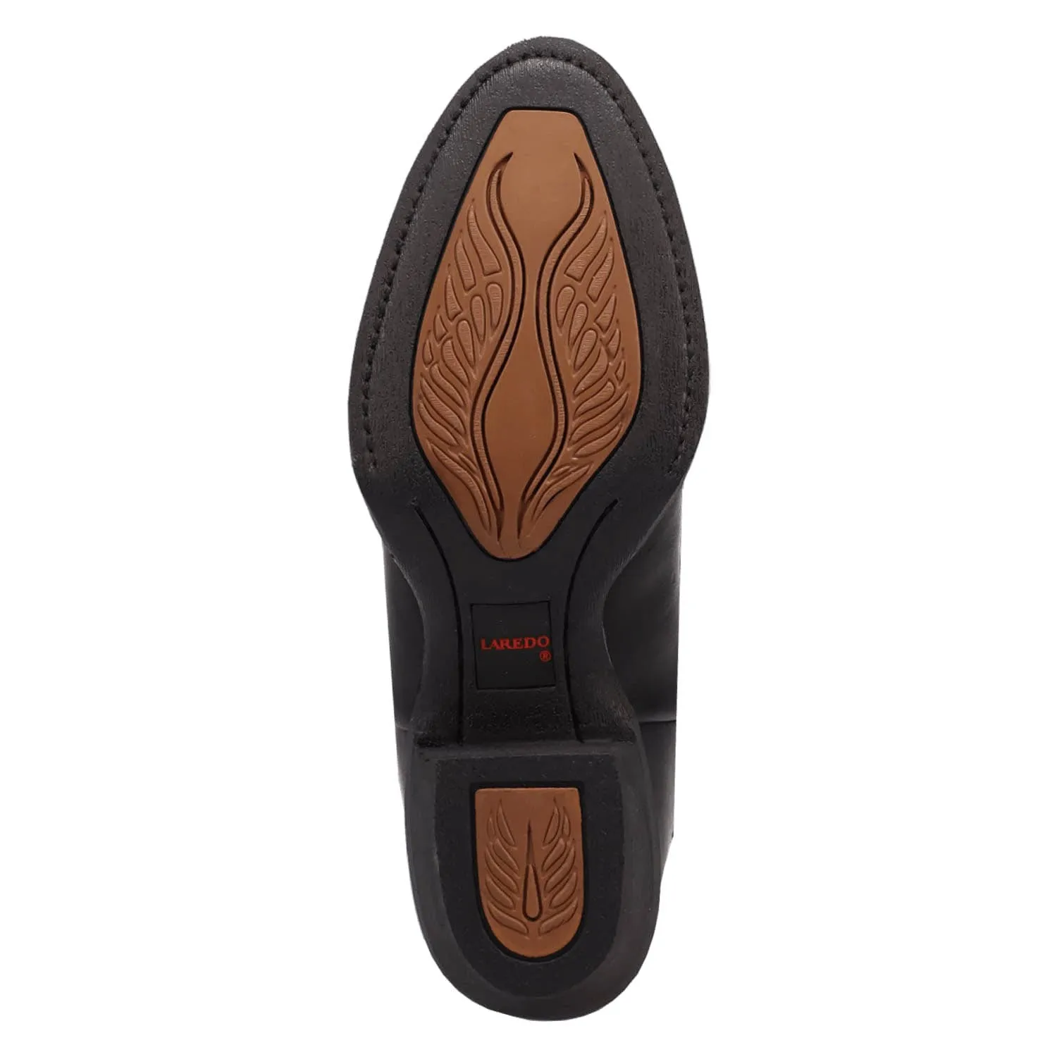 Laredo Womens Lazy River Black Leather Cowboy Boots