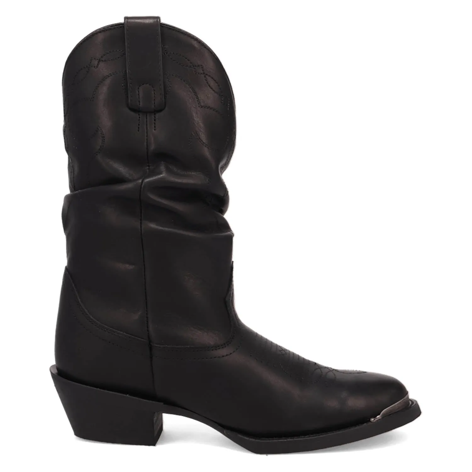 Laredo Womens Lazy River Black Leather Cowboy Boots