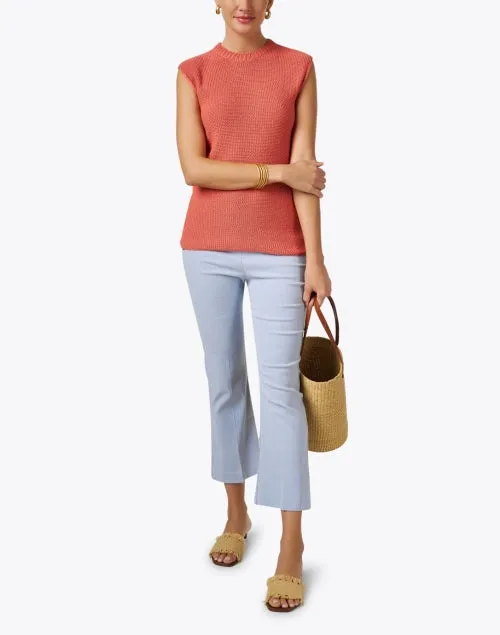 Leo Chambray Crop Flare Pant