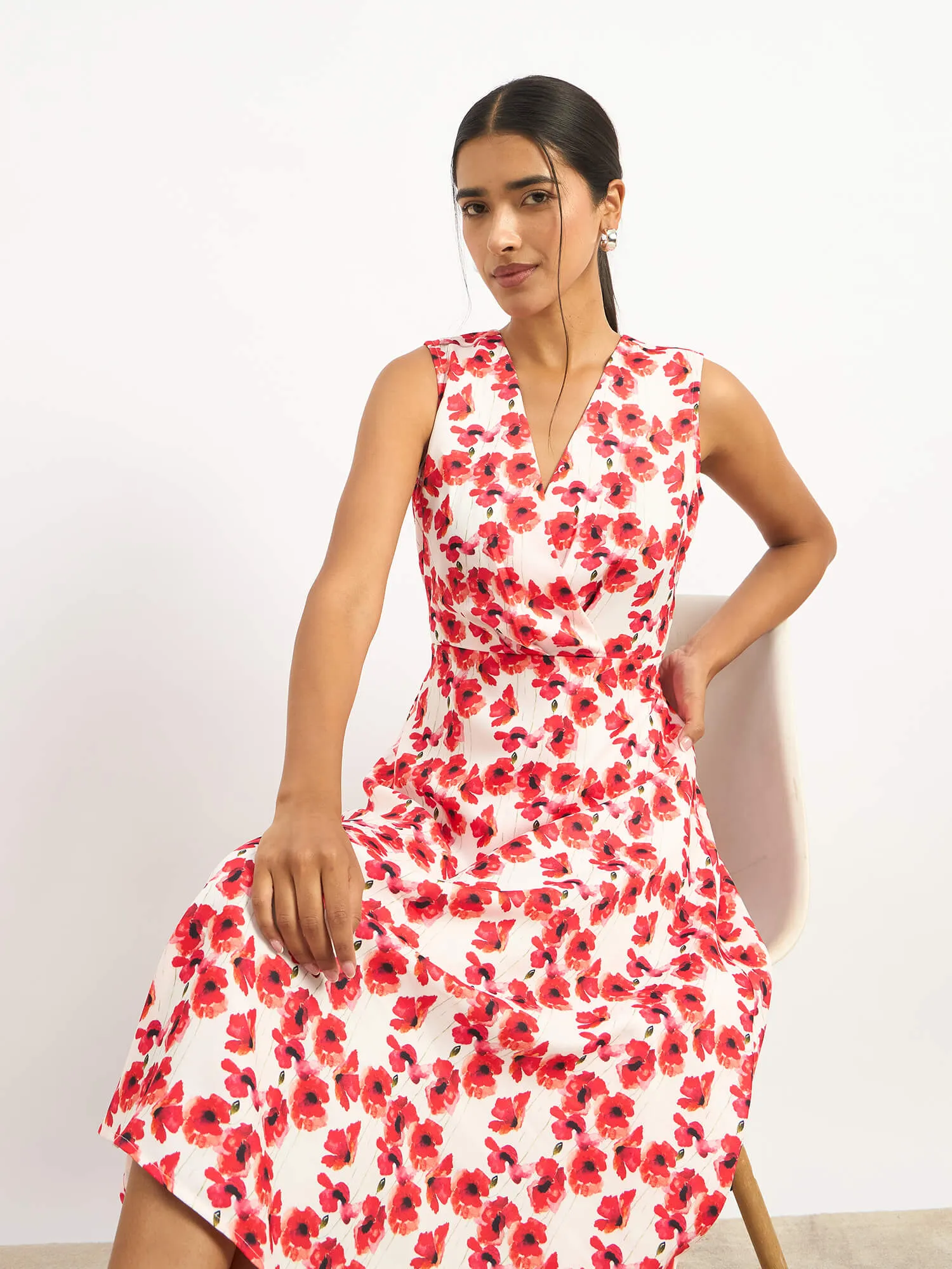 Loveline Fit and Flare Dress - Multicolor