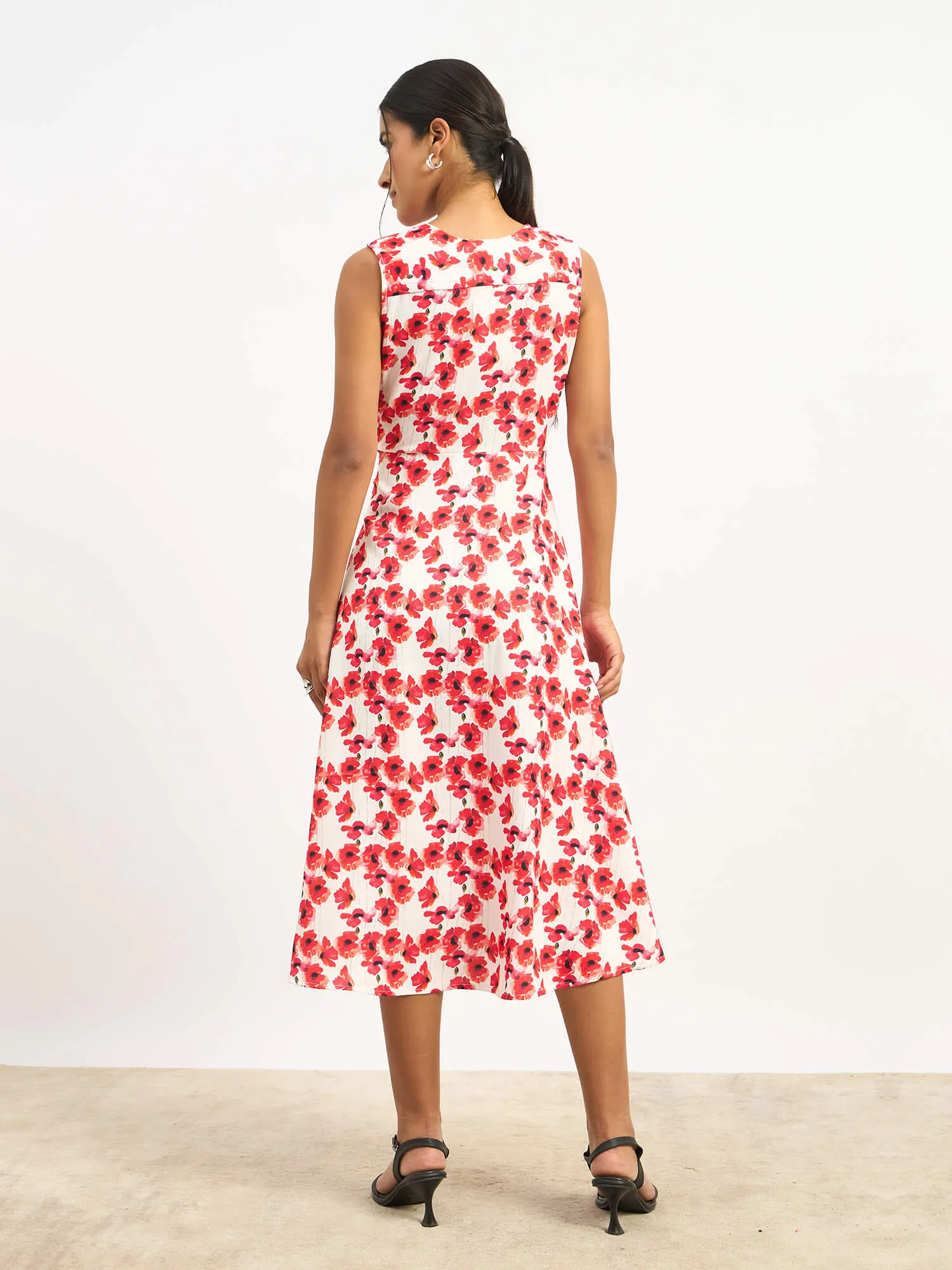 Loveline Fit and Flare Dress - Multicolor
