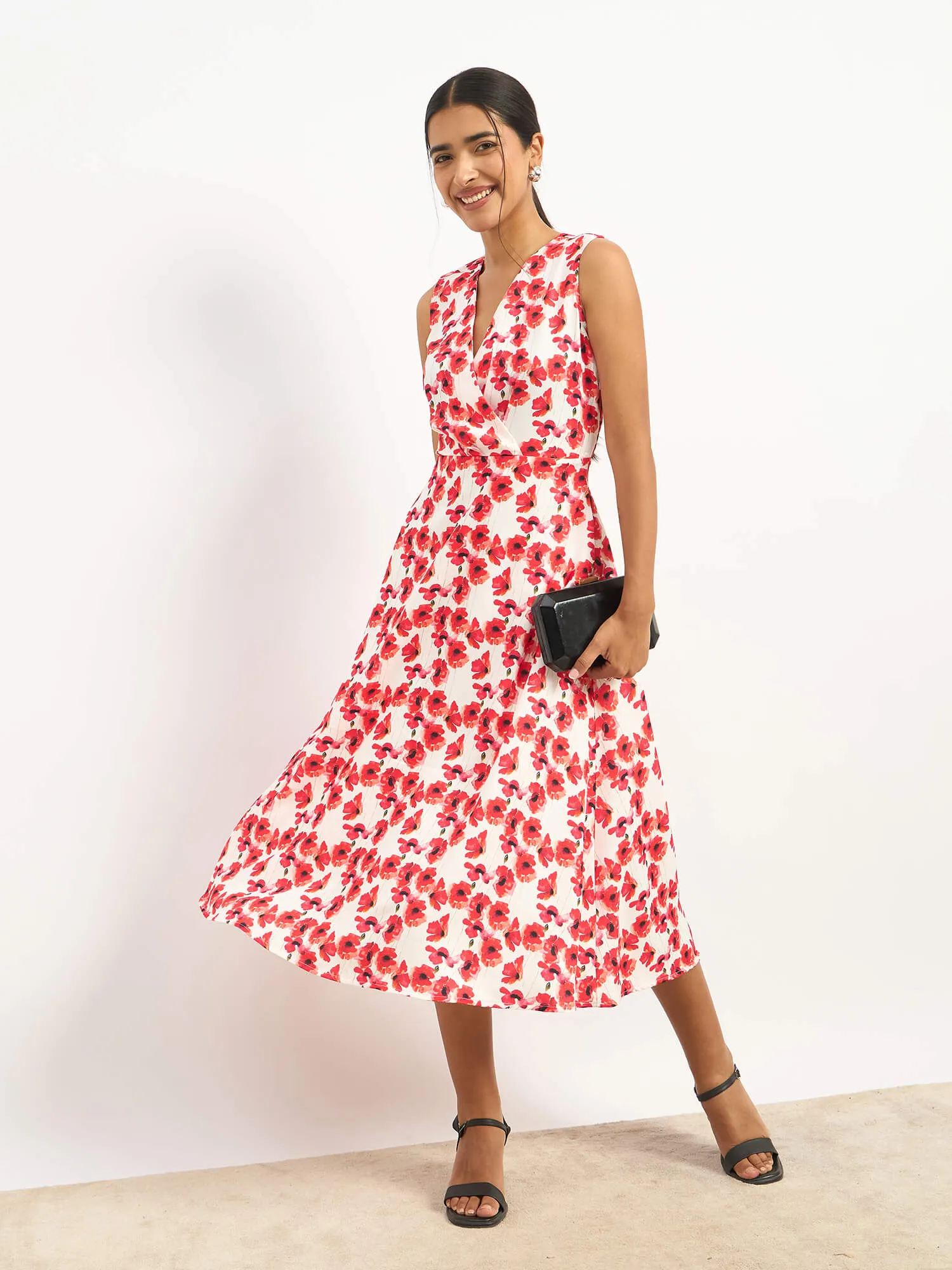 Loveline Fit and Flare Dress - Multicolor