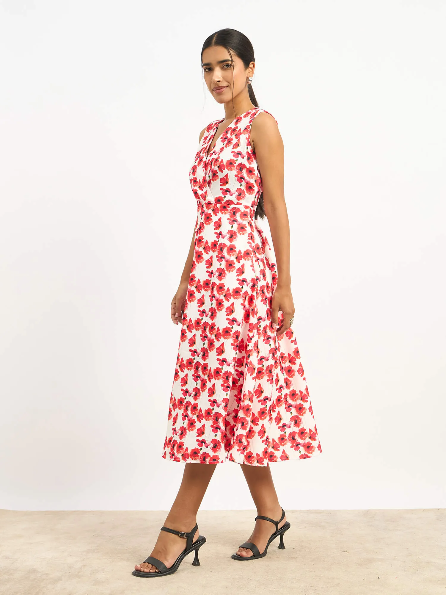 Loveline Fit and Flare Dress - Multicolor