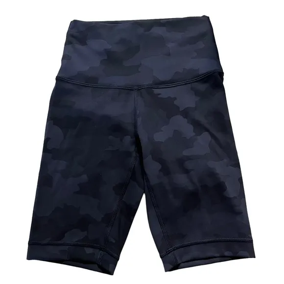 Lululemon Wunder Train High Rise Camo Shorts 8&quot; Size 2 New