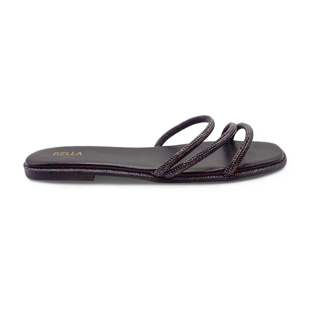 Marisa Flat Sandal - Black