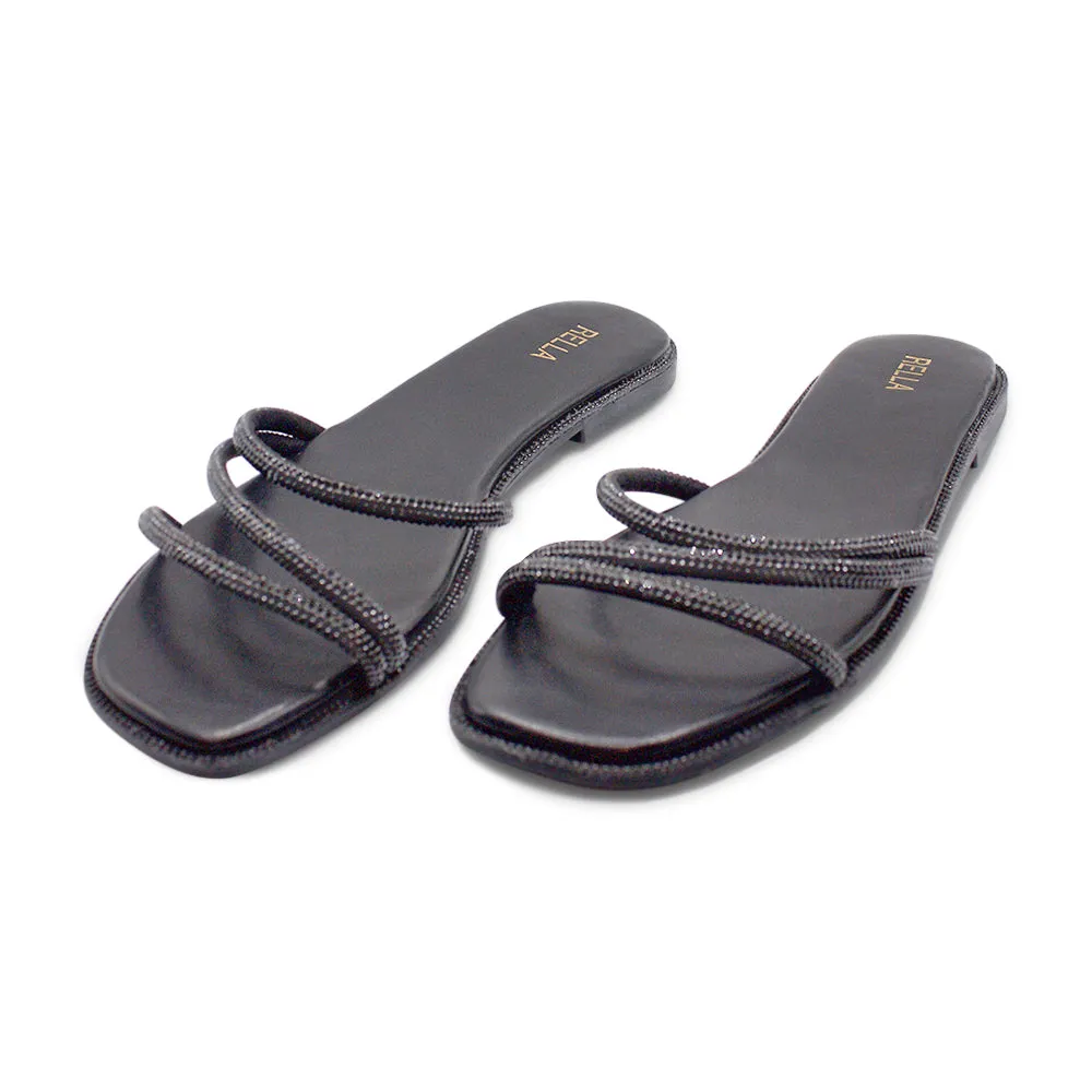 Marisa Flat Sandal - Black