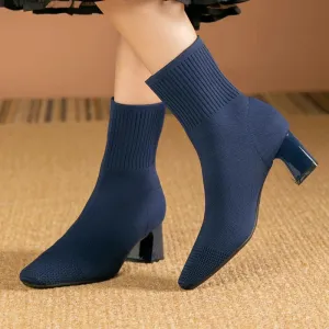 Marlinda™ | Elegant High Heeled Boots in Solid Color