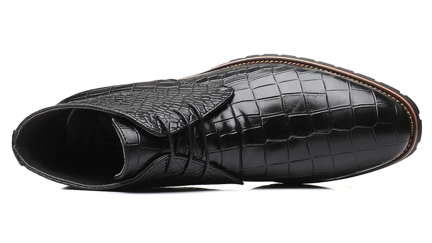 Men's Embossed Casual Boots