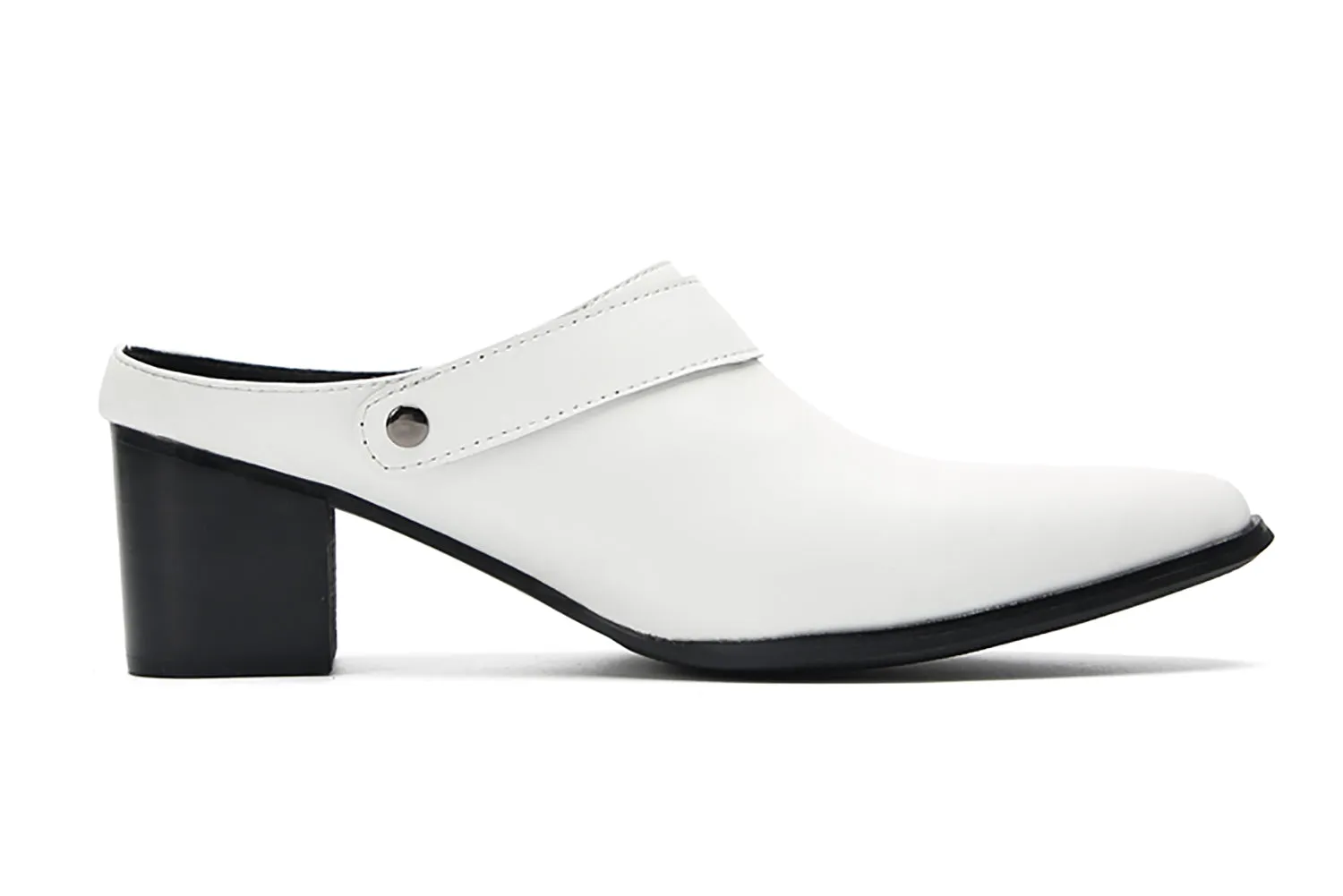 Men's High Heels Slippers Mules