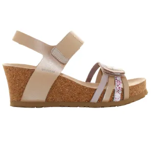 Mephisto Lucia Leather Women's Wedge Sole Sandals