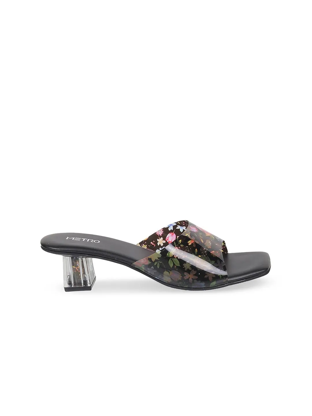 Metro Printed Block Heel Mules