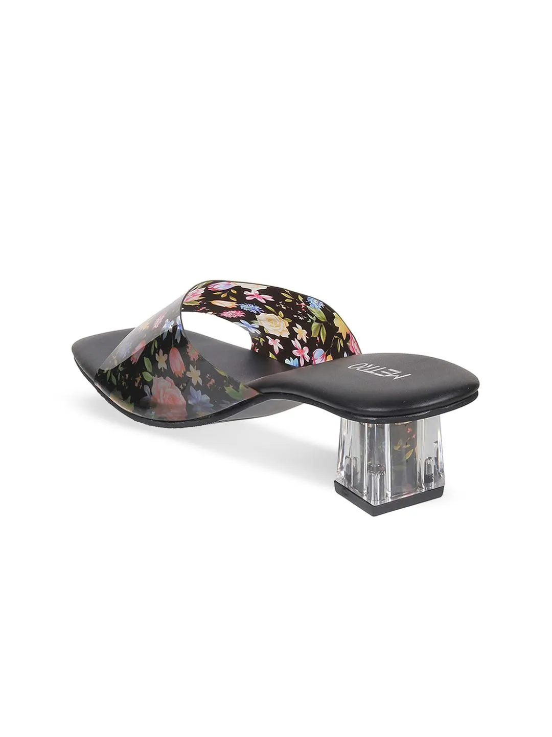 Metro Printed Block Heel Mules