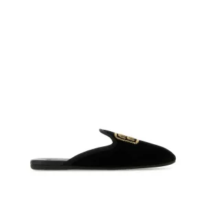 MIU MIU Logo Embroidered Slip-On Flats for Women
