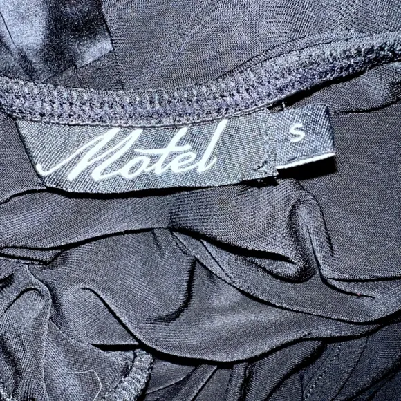 Motel Black Cutout Dress